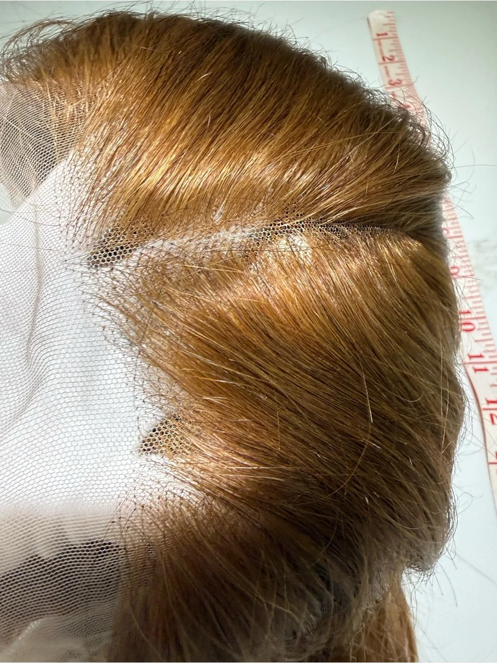 💯% 13” HUMAN Hair, Lace around, Center Part, Bob Cut, Auburns
